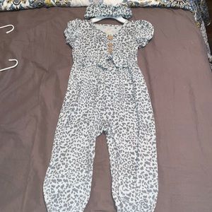 Jessica Simpson Baby Romper and Headband